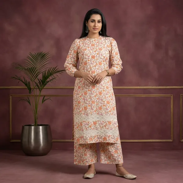 Reeth_Cotton_Kurti_With_Pant_Kurta_Set_For_Women