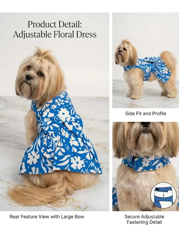 Blue_Floral_Adjustable_Dog_Dress