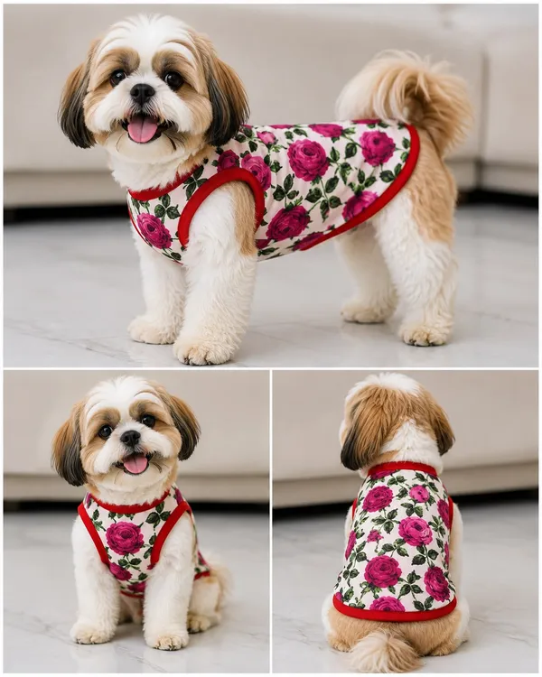 Pink_Floral_Print_Dog_Vest