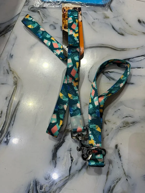 Adjustable_Printed_Dog_Collar_And_Leash_Set