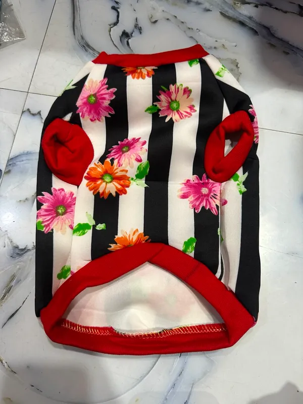 Black_White_Floral_Stripe_Dog_Dress