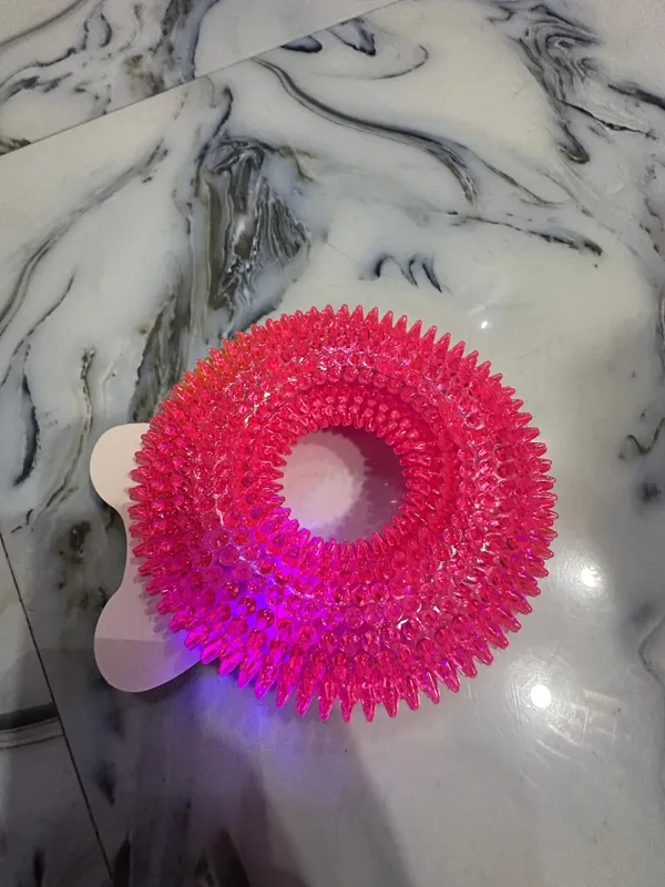 Spiked_Ring_Squeaky_Toy_With_Light