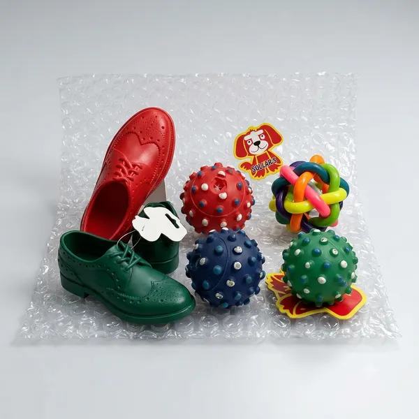Pet_Toy_Combo_Ball_With_Bell,_Squeaky_Ball,_Squeaky_Shoe_Toy_Pack_Of_7
