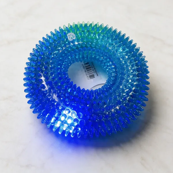 Spiked_Ring_Squeaky_Toy_With_Light
