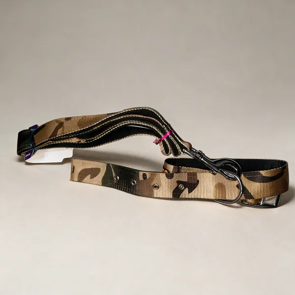 Military_Print_Padded_Dog_Leash_And_Collar_Set