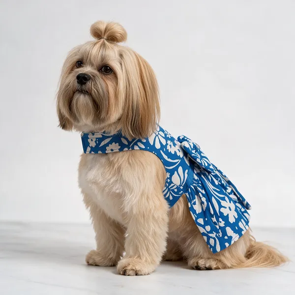 Blue_Floral_Adjustable_Dog_Dress