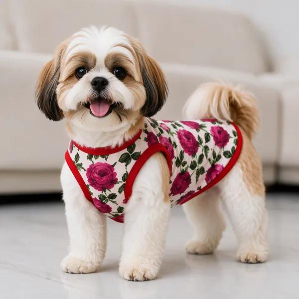 Pink_Floral_Print_Dog_Vest