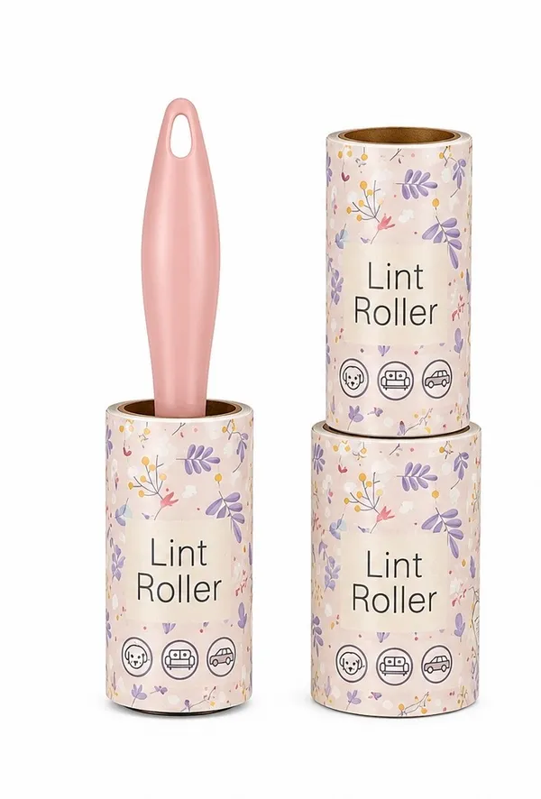 Lint_Roller_For_Pet_Hair_Cleaning_With_Two_Refills