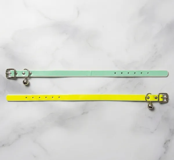 Adjustable_Pet_Collar_With_Bell_-_Pack_Of_2_Yellow_And_Blue