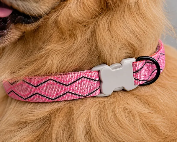 Adjustable_Nylon_Pet_Collar_With_Geometric_Pattern