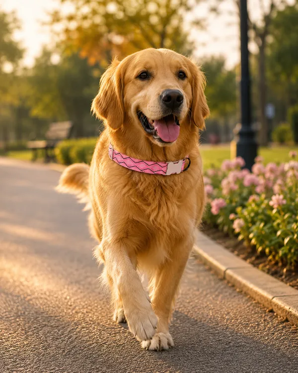 Adjustable_Nylon_Pet_Collar_With_Geometric_Pattern