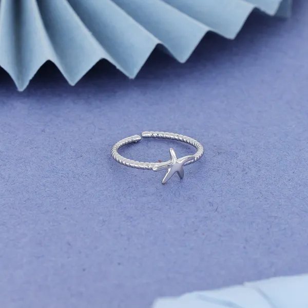 Starfish_Adjustable_Ring_Silver_925
