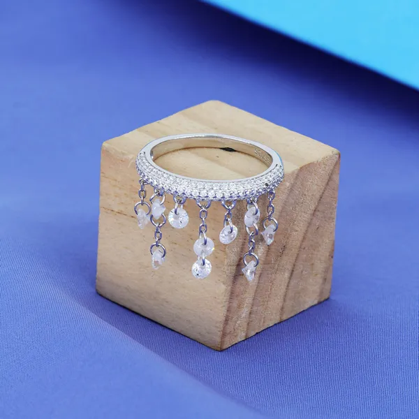 Silver_Crystal_Tassel_Dangle_Ring_Silver_925