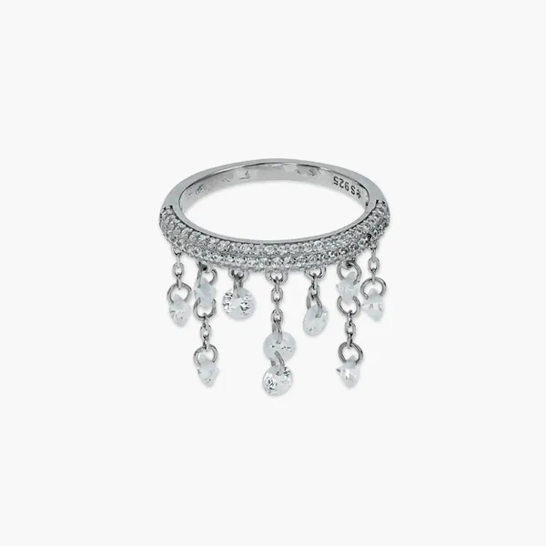 Silver_Crystal_Tassel_Dangle_Ring_Silver_925