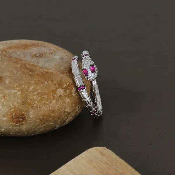 Ruby_Snake_Ring_Silver_925