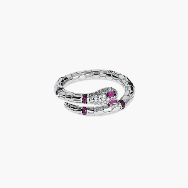 Ruby_Snake_Ring_Silver_925