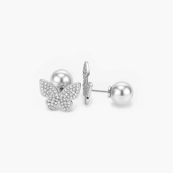 2_In_1_Butterfly_Crystal_Earrings_With_Pearls_Silver_925