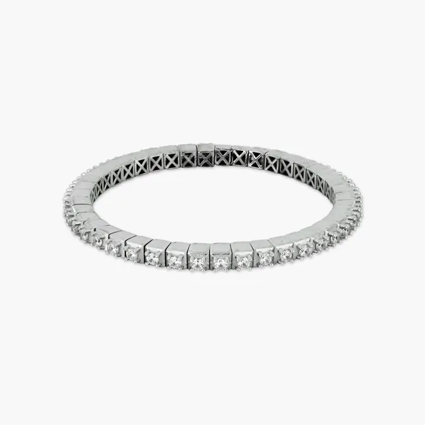 Strechable_Tennis_Crystal_Bracelet_Silver_925