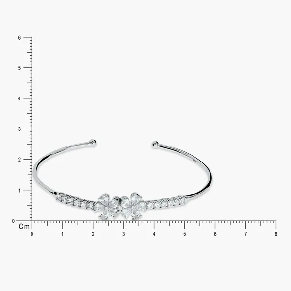 Celestia_Twin_Bloom_Bangle_Silver_925