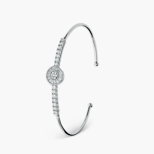 Elegant_Round_Crystal_Open_Bracelet_Silver_925