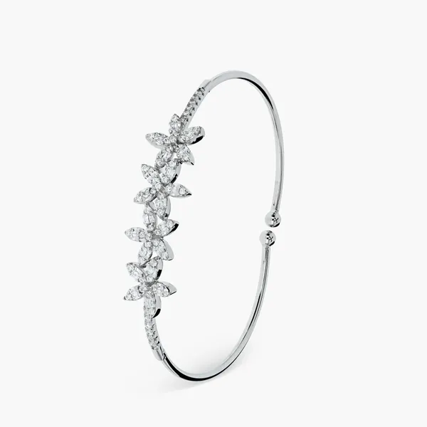 Luxury_Silver_Floral_Bracelet_Silver_925