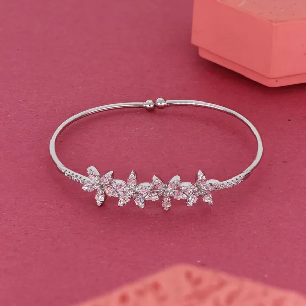 Luxury_Silver_Floral_Bracelet_Silver_925