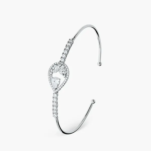 Pear_Cut_Crystal_Silver_Bracelet_Silver_925