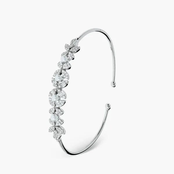 Luxury_Silver_Pearl_Bracelet_For_Women_Silver_925