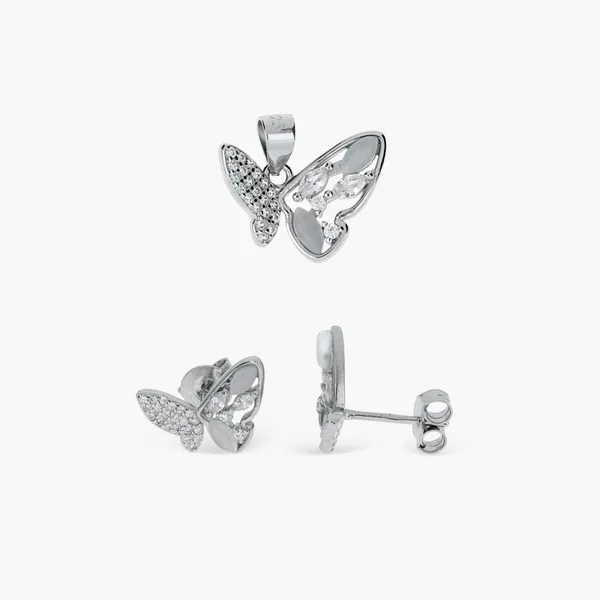 Sparkling_Butterfly_Cz_Pendal_Set_In_Sterling_Silver_Silver_925