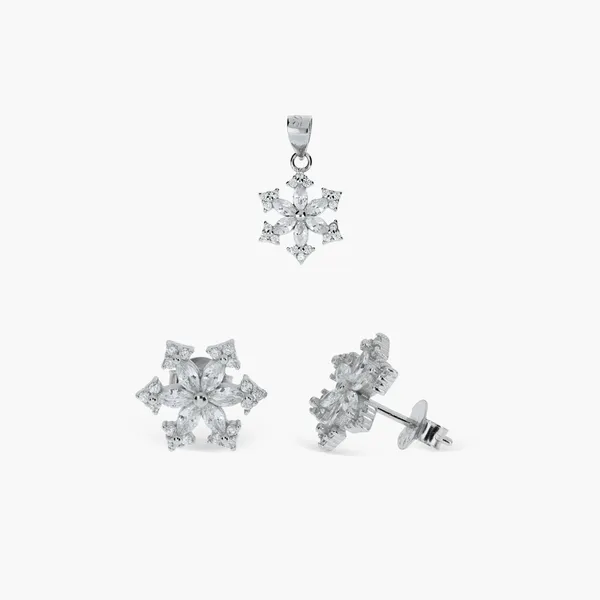 Elegant_Snowflake_Blossom_Sterling_Silver_Set_Silver_925