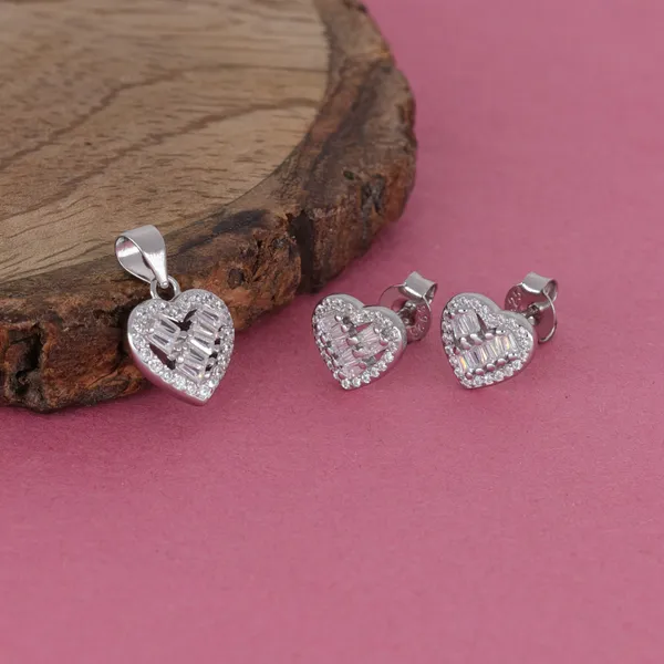 Sterling_Silver_Heart_Shaped_Cubic_Zirconia_Earrings_Pendant_Set_Silver_925