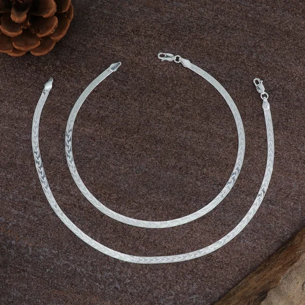 Silver_Textured_Anklet_Silver_925
