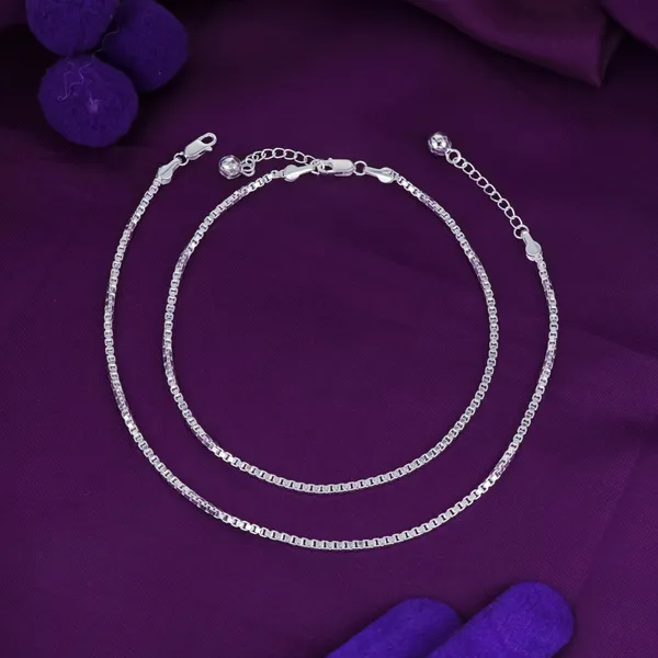 Box_Chain_Anklet_Silver_925