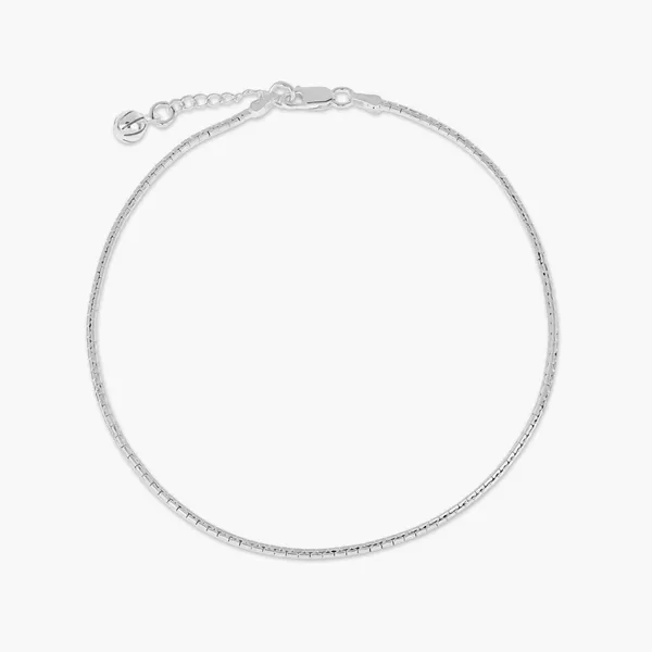 Minimal_Box_Link_Chain_Anklet_Silver_925