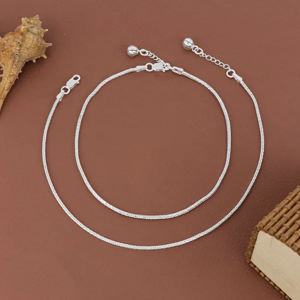 Minimal_Box_Link_Chain_Anklet_Silver_925
