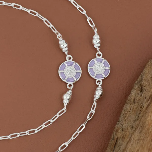 Lavender_Charm_Anklet_Silver_925
