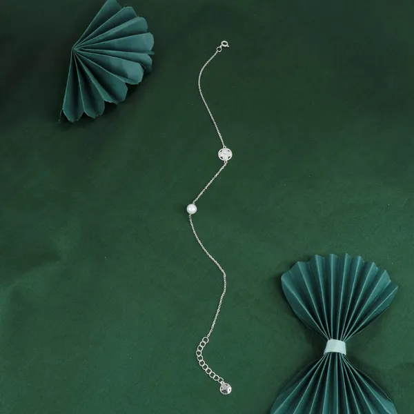 Clover_Pearl_Anklet_Silver_925