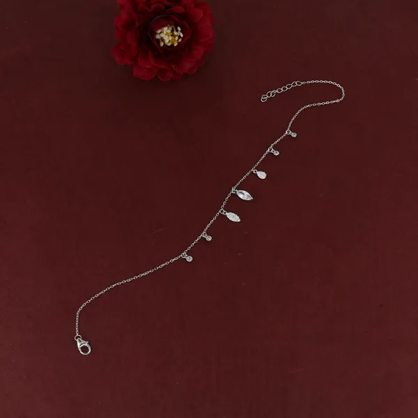Crystal_Dangle_Anklet_Silver_925