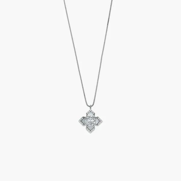 Silver_Floral_Crystal_Pendant_Necklace_Silver_925