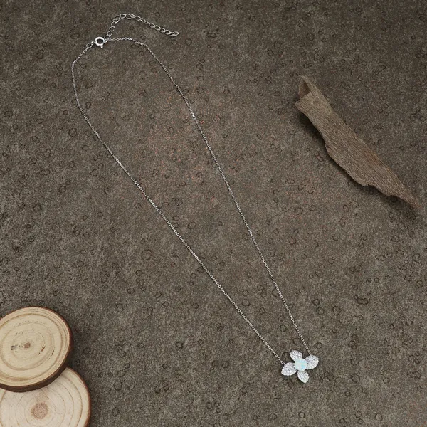 Luxury_Crystal_Flower_Necklace_Silver_925