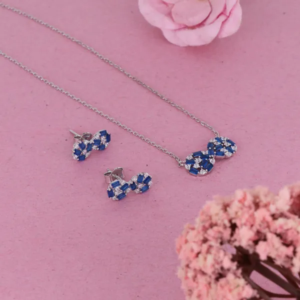 Royal_Blue_Crystal_Pendant_Set_Silver_925