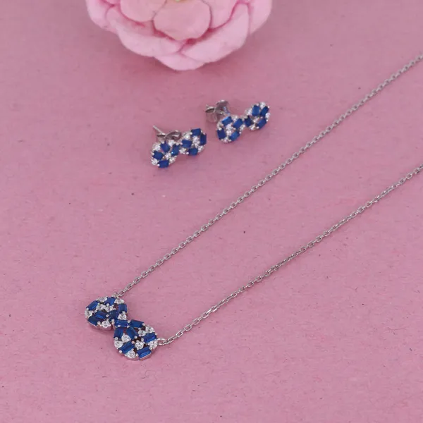 Royal_Blue_Crystal_Pendant_Set_Silver_925