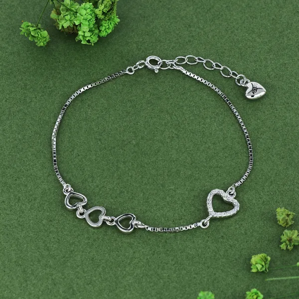Heart_Charm_Crystal_Bracelet_Silver_925