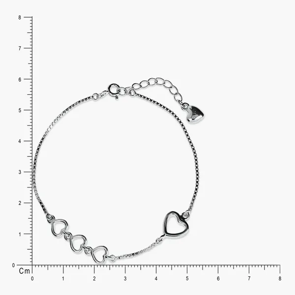 Heart_Charm_Crystal_Bracelet_Silver_925