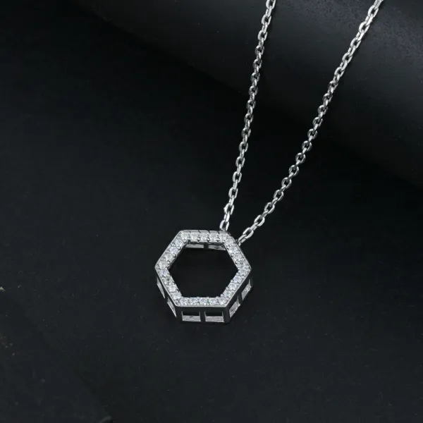 Crystal_Hexagon_Pendant_Silver_925