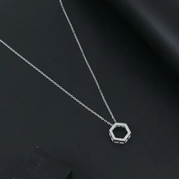 Crystal_Hexagon_Pendant_Silver_925