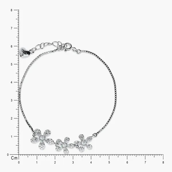 Floral_Crystal_Bracelet_Silver_925