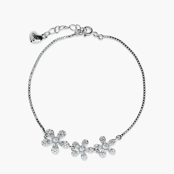 Floral_Crystal_Bracelet_Silver_925