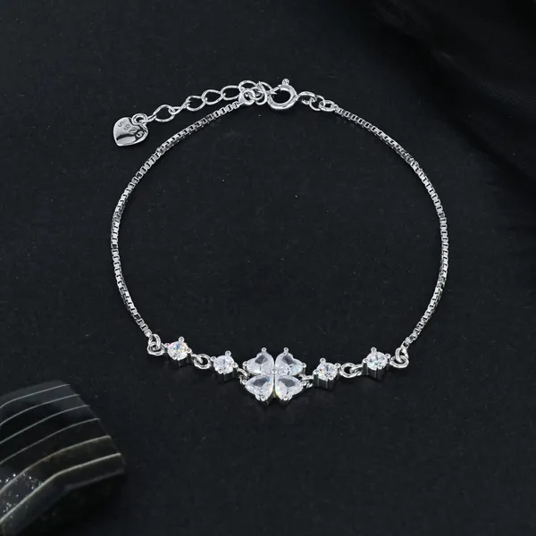 Floral_Crystal_Bracelet_Silver_925