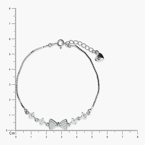 Crystal_Bow_Bracelet_Silver_925